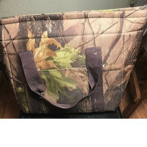 New Outdoor Brown Print Canvas Tote